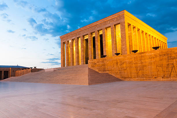 Anitkabir at Dusk stock photo