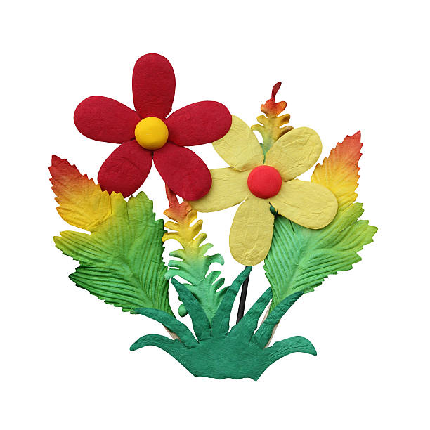 istock fake flower isolated on white background for flame and border 176536841