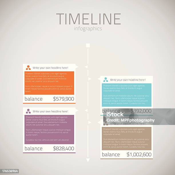 Zeitleiste Infographic Template Vektor Stock Vektor Art und mehr Bilder von Blau - Blau, Broschüre, Computergrafiken