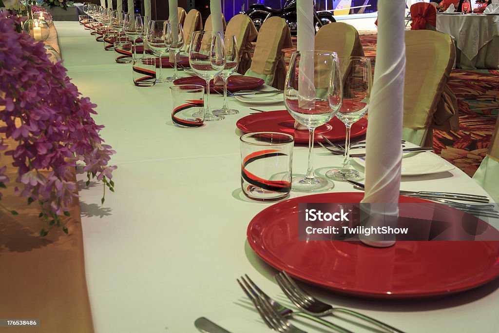 Elegante mesa de jantar - Foto de stock de Almoço royalty-free