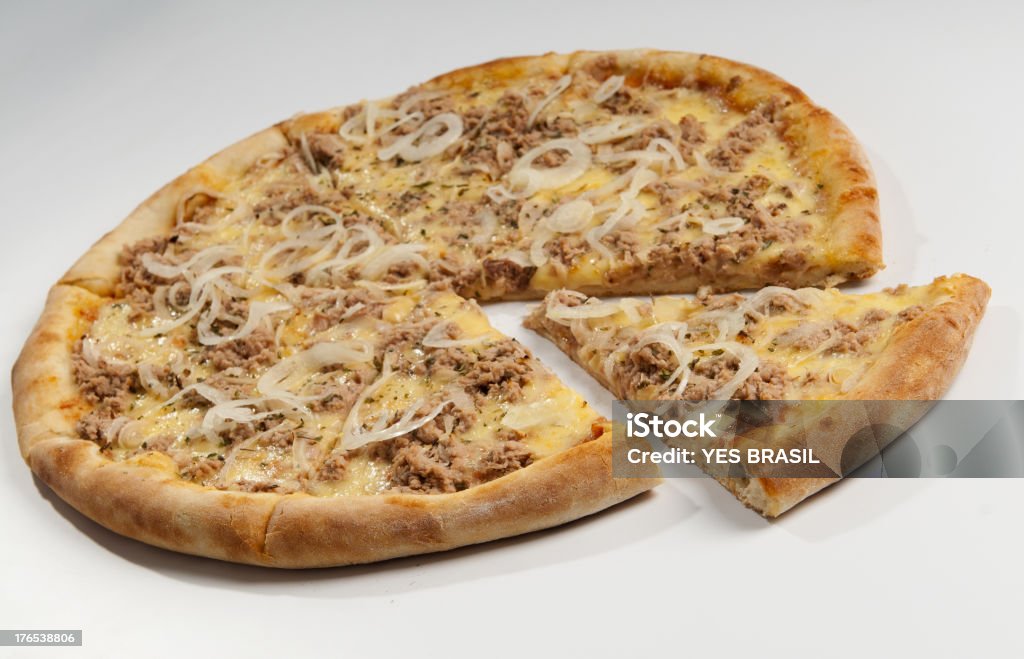 Thunfisch-Pizza - Lizenzfrei Farbbild Stock-Foto