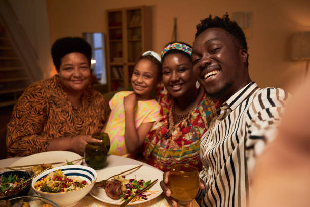 istock Taking Family Selfie at Kwanzaa Dinner 1765390346