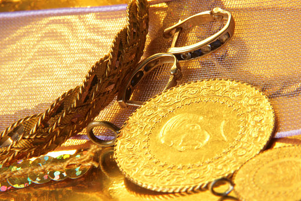 Gold Gold gold earring photos stock pictures, royalty-free photos & images