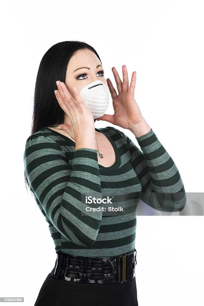Miedo de la gripe - Foto de stock de Adulto libre de derechos