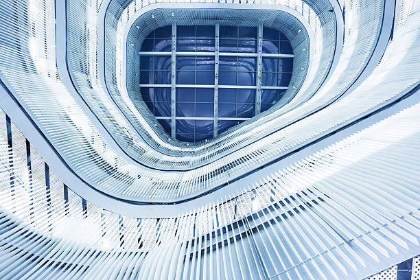 istock modern glass roof inside office center 176546032