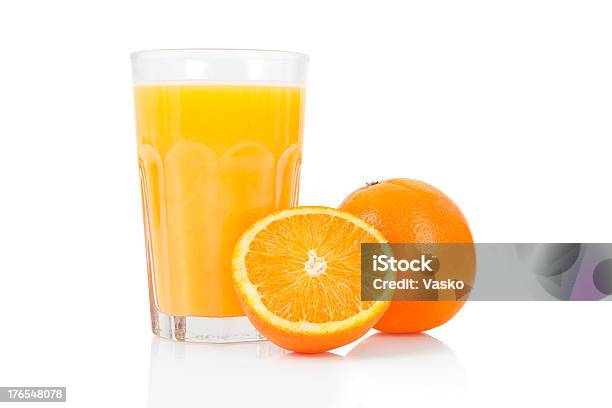 Fresh Orange Juice Stock Photo - Download Image Now - Orange Juice, White Background, Orange - Fruit