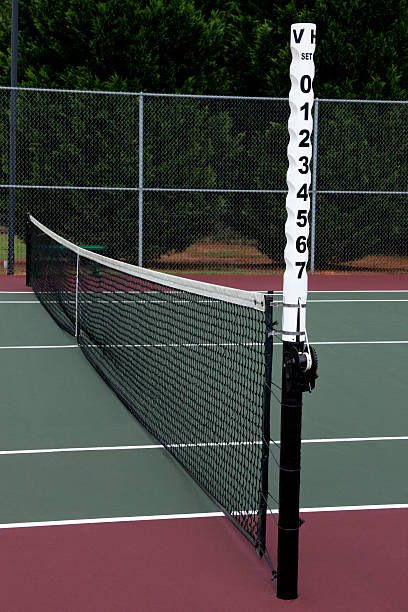 istock Tennis Court Net and Pole 176548143