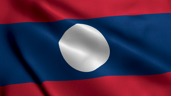 Flag of Hong kong waving background