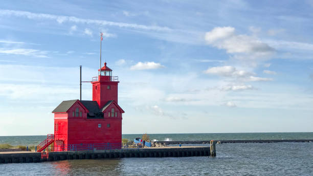 istock Holland Harbor Lighthouse on Lake Michigan 1765542996