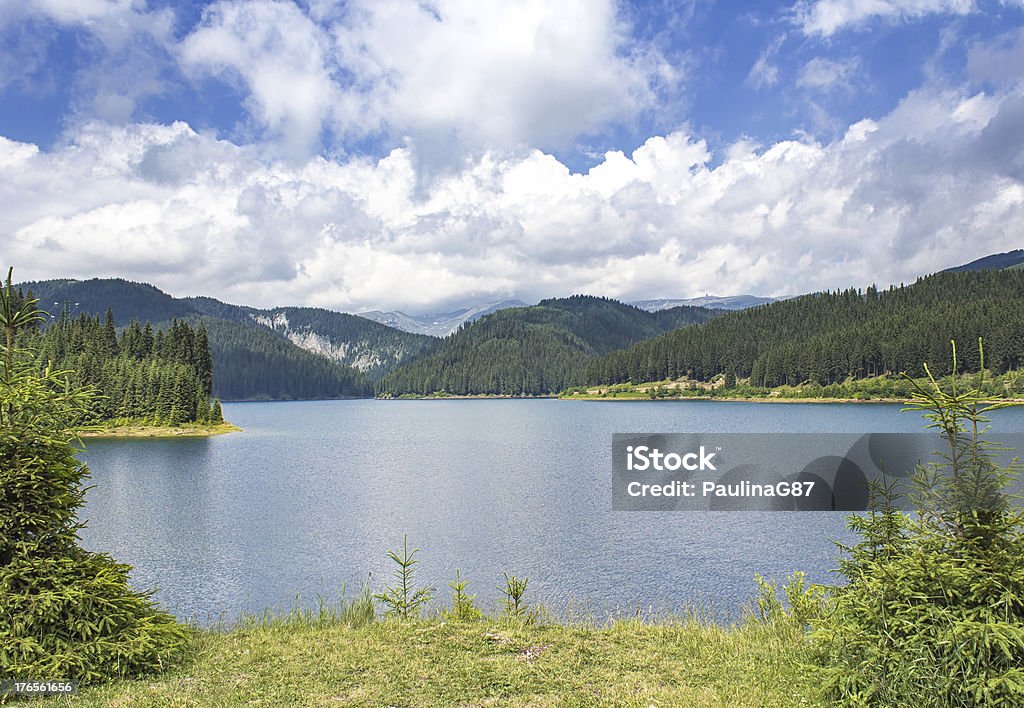 Paysage de lac Balea Comté de Sibiu, Roumanie - Photo de Bleu libre de droits