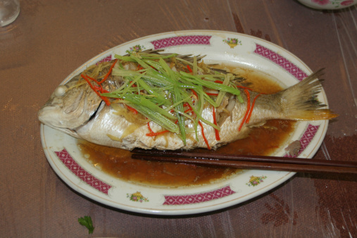 Total fish dish in a China restaurant