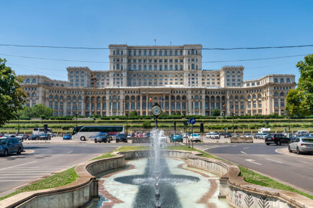 Palace of Parliament in Bucharest Palace of Parliament in Bucharest parliament palace in bucharest romania the largest building in europe stock pictures, royalty-free photos & images
