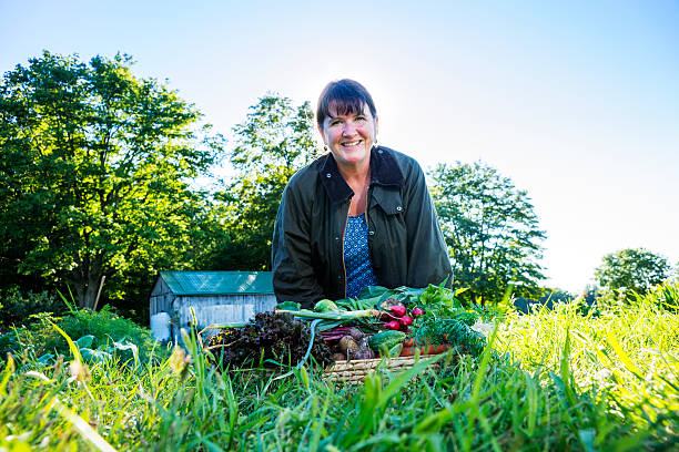 istock Happy and proud gardener at harvest time 176564403
