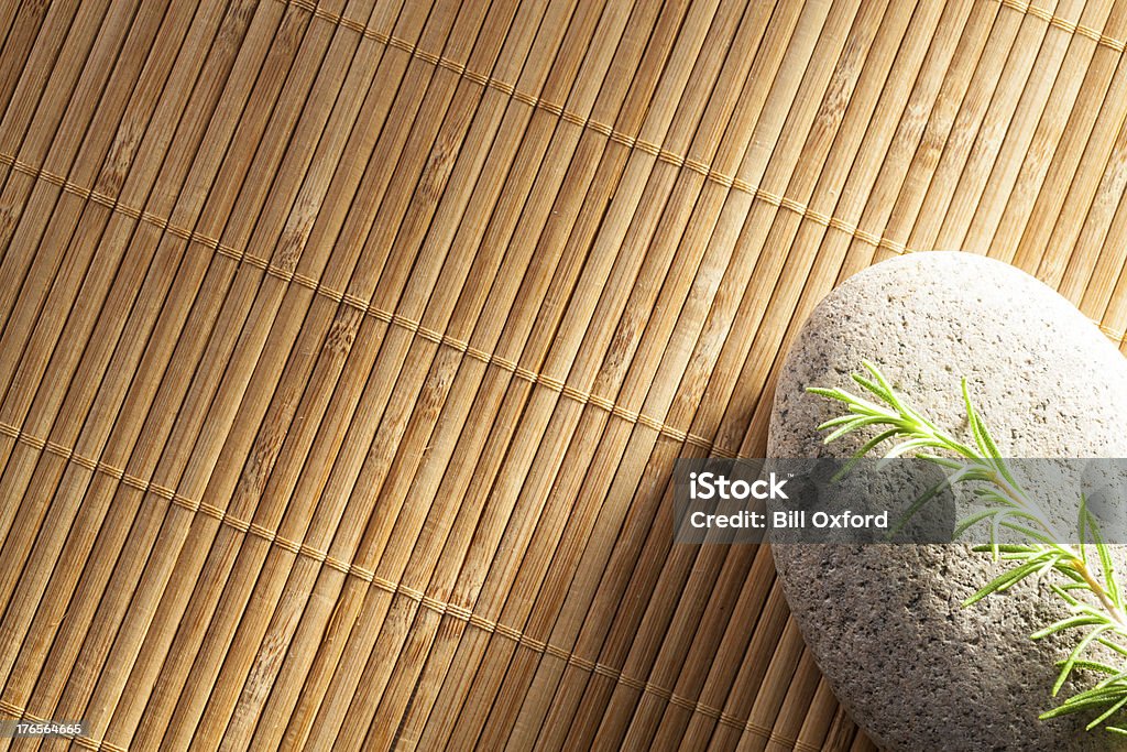 Pedra em bambu - Foto de stock de Alecrim royalty-free