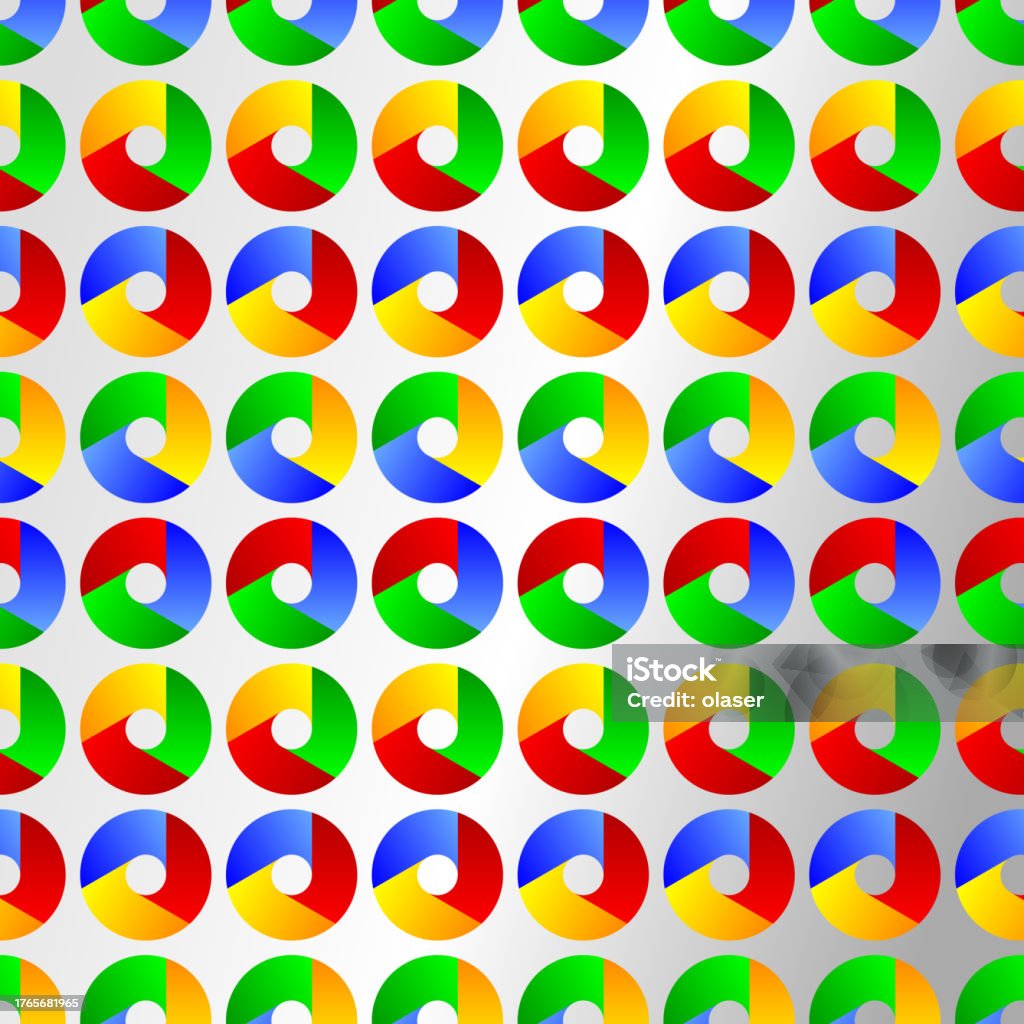 Recurring Pattern Circular Repetitive Pattern Of Colorful Circular Designs Stock Illustration ...