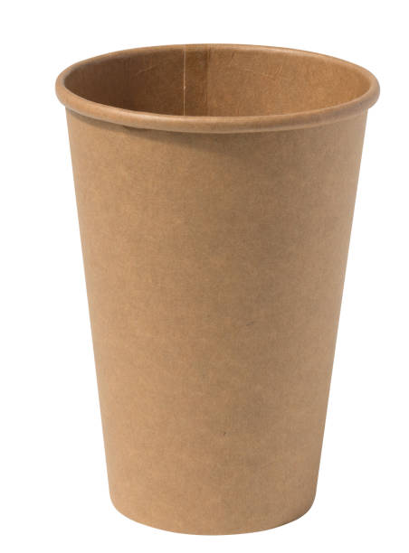 istock Empty brown cup for tea and coffee on a white isolated background 1765700630