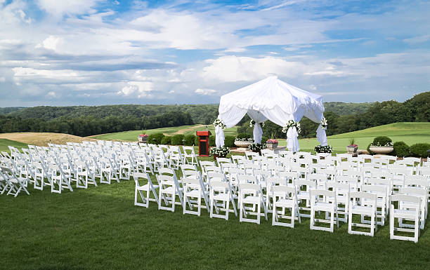 istock Wedding Setup At Country Club 176571070