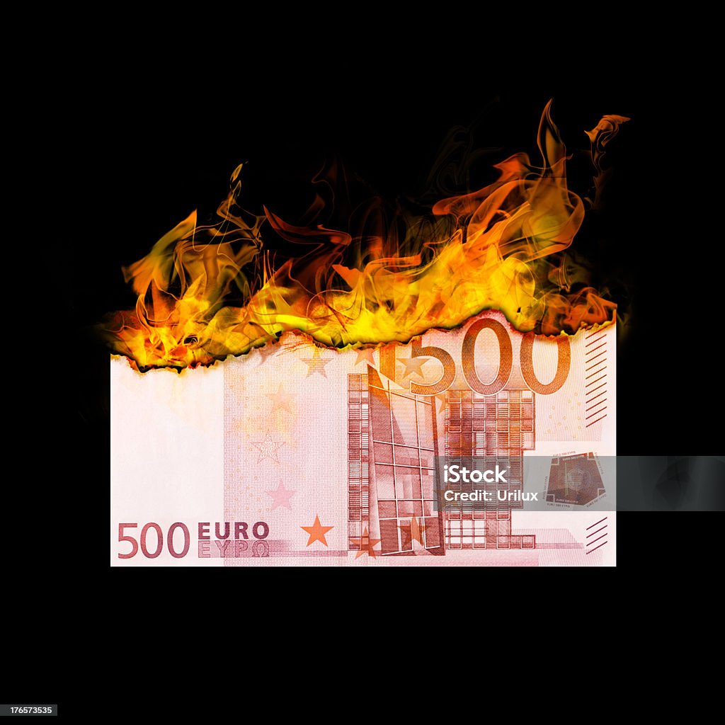 Hellish days in the world of finanace  Fire - Natural Phenomenon Stock Photo