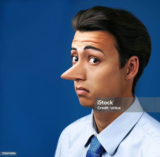 Im Not Lying Stock Photo - Download Image Now - Pinocchio, Adult, Adults Only