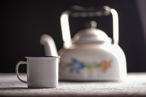 Tea pot and mug.