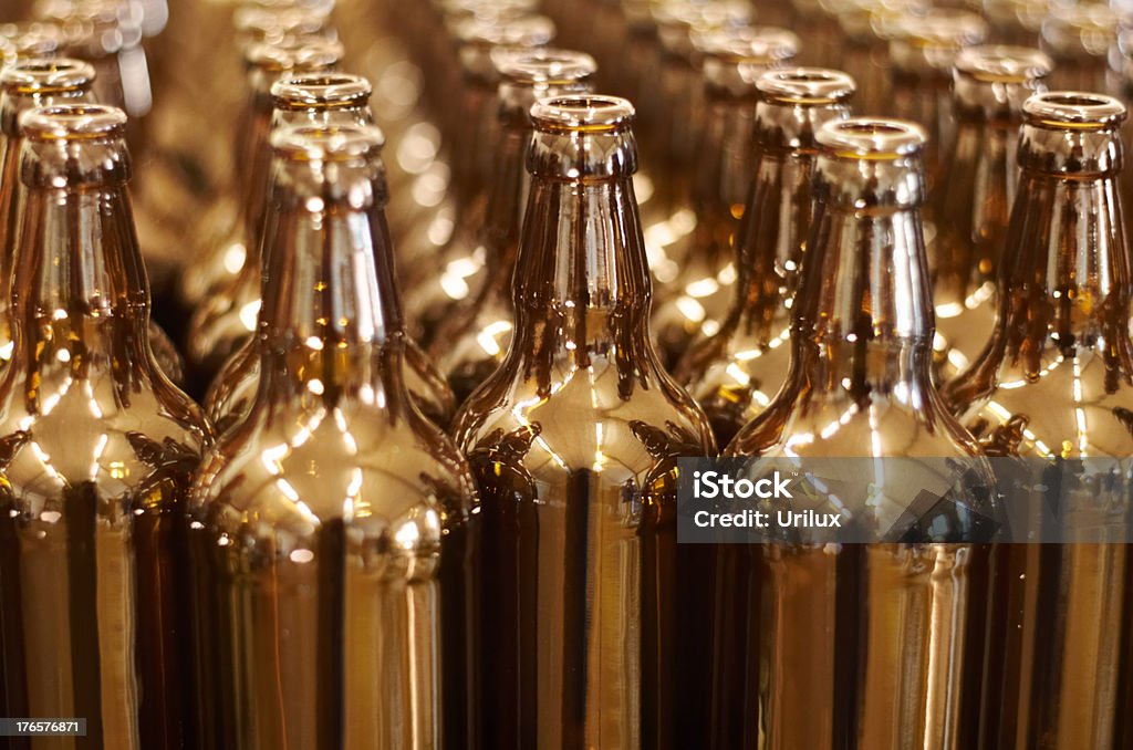 Multiple glass bottles  Ale Stock Photo