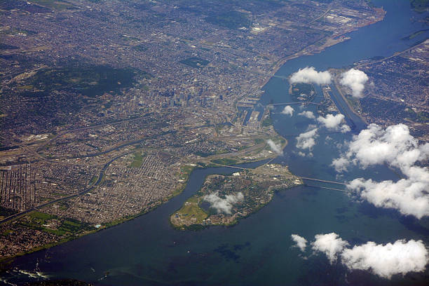istock Montreal, St. Lawrence River Aerial view 176578119
