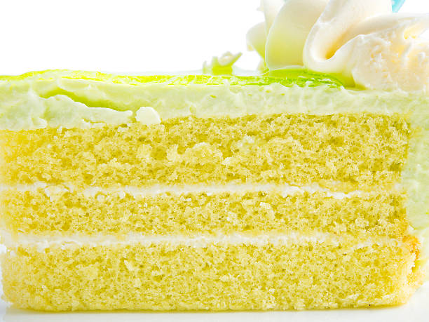 closeup Piece of pandan cake