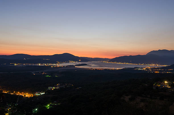 istock Boka Kotorska at night 176581544
