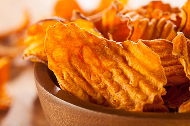 istock Crispy Orange Sweet Potato Chips 176582924