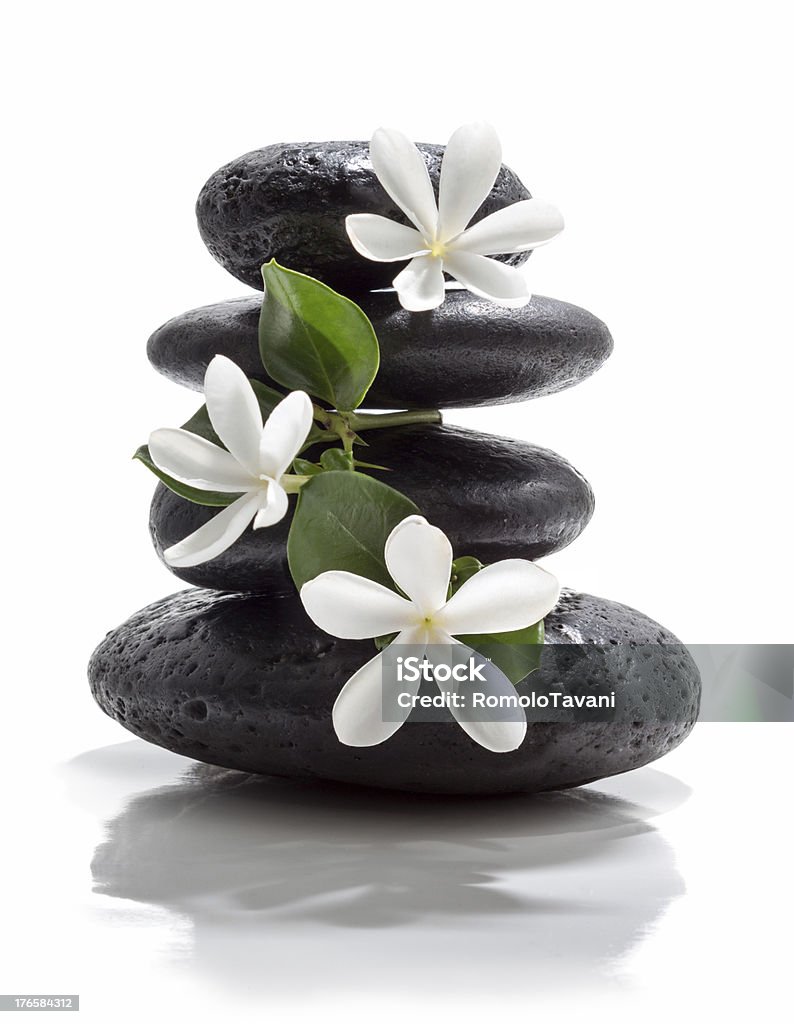 Weiße Blume massage - Lizenzfrei Wellness und Schönheitsbehandlung Stock-Foto