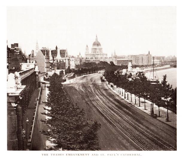 istock St. Paul's Cathedral by the Thames River, London, England, 19th Century British Geography 1765848230