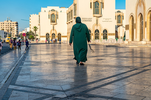 Beautiful outside view of Masjid Al Haram, Mecca. The exterior of Masjid al-Haram also has excellent facilities for visitors from all over the world.