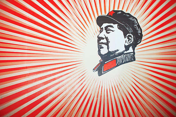 finales de la mao zedong retrato del líder - mao tse tung fotografías e imágenes de stock