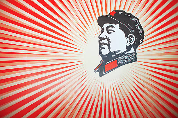 il ritardo leader mao zedong ritratto - mao tse tung foto e immagini stock