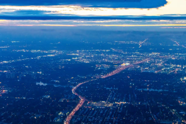 istock Aerial view Montreal at night, Canada 1765899560