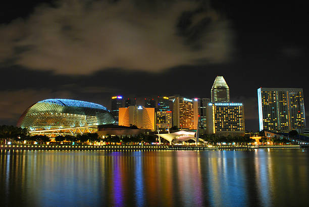 istock Esplanade and Other Buildings with Colorful Reflection 176593669