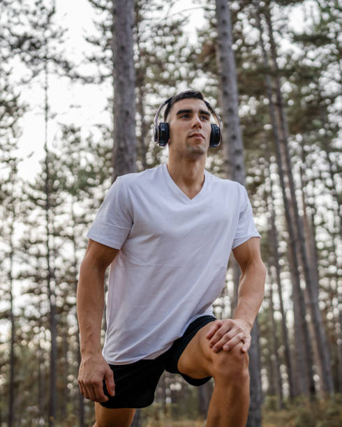 istock one man male athlete stretch in nature 1765949814