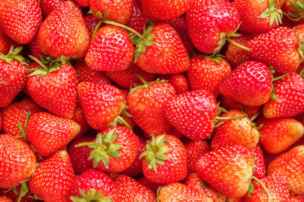 istock Fresh organic red strawberry fruit background 1765958242