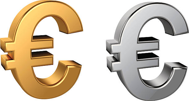 illustrazioni stock, clip art, cartoni animati e icone di tendenza di simbolo di euro - euro symbol