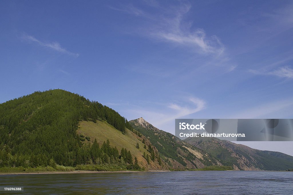 Three hills dessus de l'eau - Photo de Arbre libre de droits