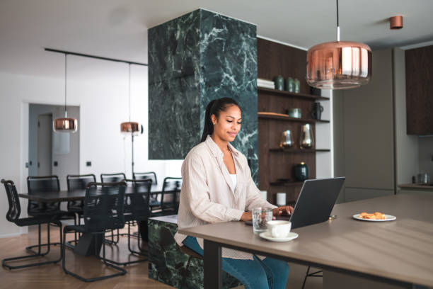 istock Young Mexican Secretary  Making Video Call 1765976928