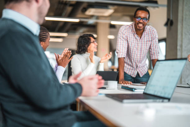 istock An African American Supervisor Being Cheered On By His Staff 1765977764