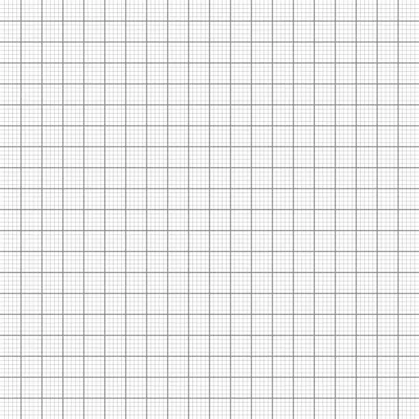 Vector illustration of Sheet of graph paper with grid. Millimeter paper texture, geometric pattern. Gray lined blank for drawing, studying, technical engineering or scale measurement. Vector illustration