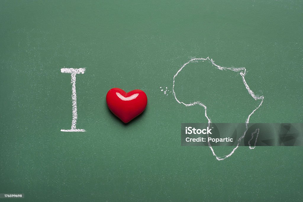 Ich liebe Afrika - Lizenzfrei Afrika Stock-Foto