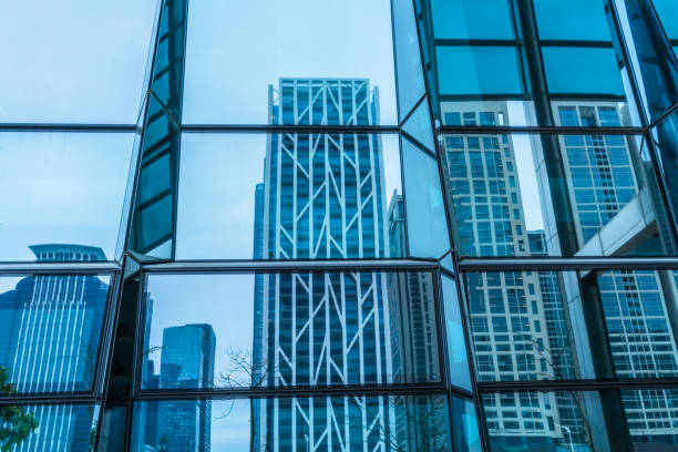 istock Urban abstract - windowed corner of office building 1766003625