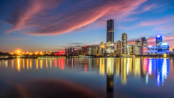 istock Shenzhen Nanshan District Shenzhen Bay City Night Scene 1766004721
