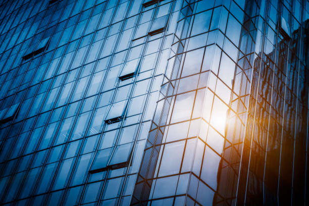 istock Urban abstract - windowed corner of office building 1766004760