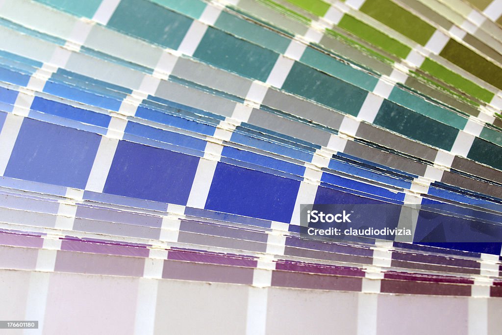 Colori campioni - Foto stock royalty-free di Blu