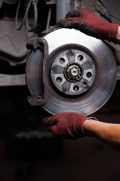 istock Repairing brakes on car 176602367