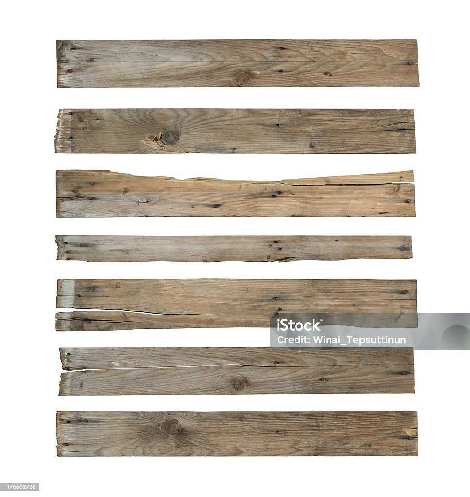 Wood plank (with clipping path) Wood plank (with clipping path) isolated on white background Plank - Timber Stock Photo